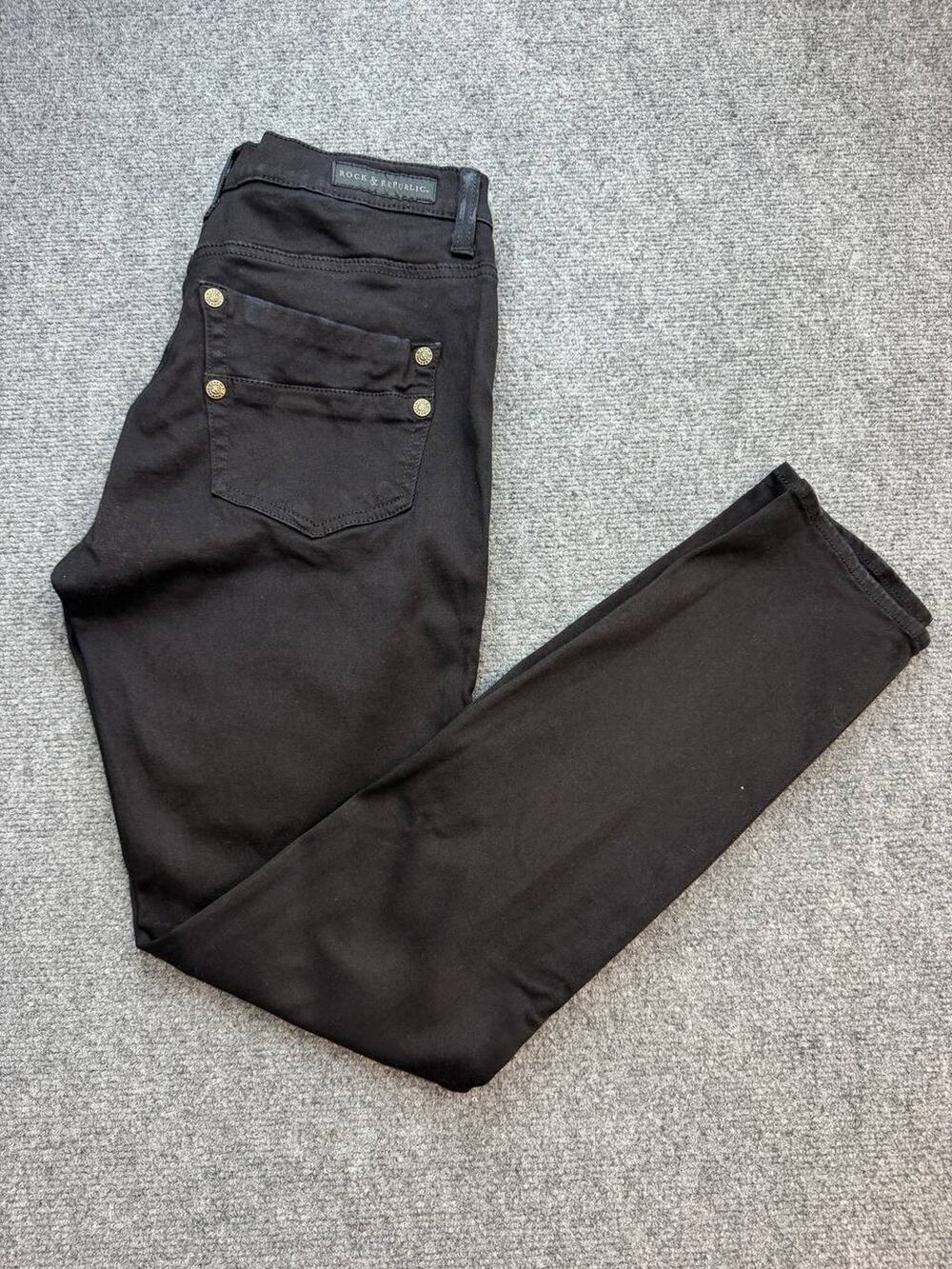 Rock & Republic Kashmiere Women’s 14M Black Skinny Stretch Jeans